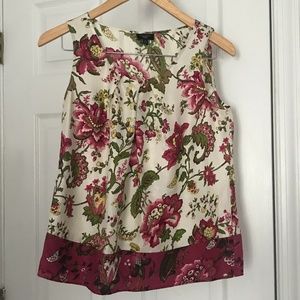 Talbots Silk Floral Tank